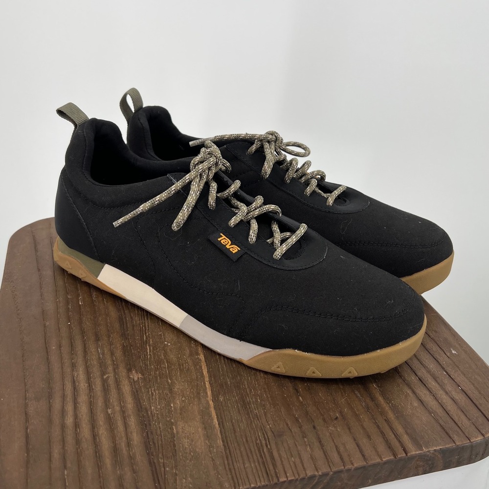 Teva Wyldland Retro Sneakers — Black/Olive, Size 7, NWOT